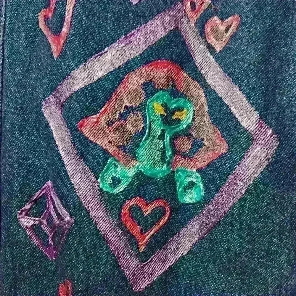 Vintage 90s crazy mom jeans with bedazzled Lisa Frank animals ✦ kidcore jeans ✦ - Picture 7 of 16